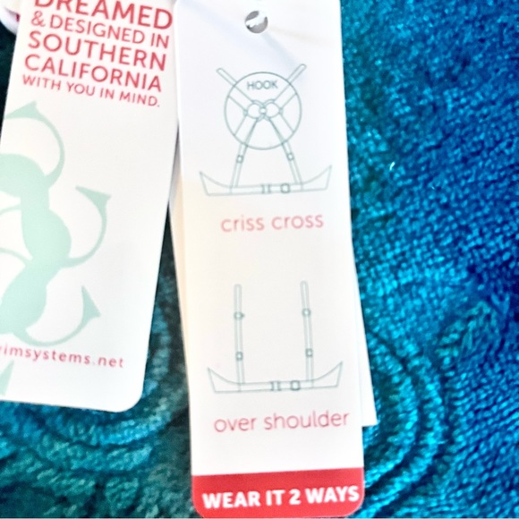 SWIM SYSTEMS CROSSROADS TANKINI IN PINK OPAL; NWT! - Picture 7 of 14